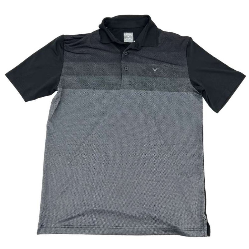Callaway | Men's Golf Shirt | Black & Grey | Size Small